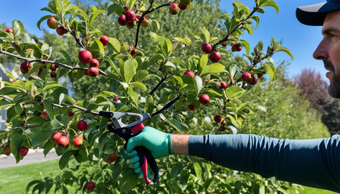 apple scab in crab apple trees